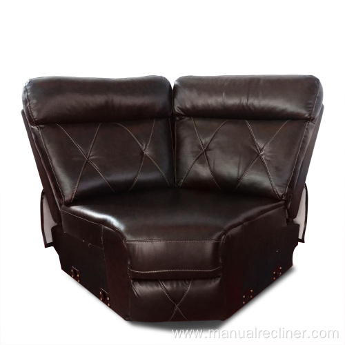 2022 Furniture C Shaped Recliner Leather Sectional Sofa